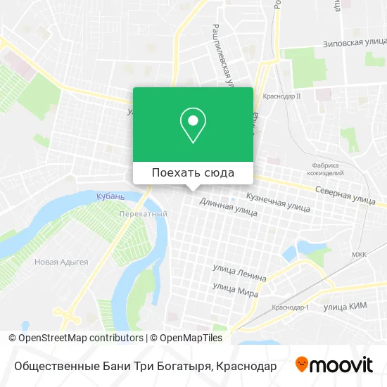Карта Общественные Бани Три Богатыря