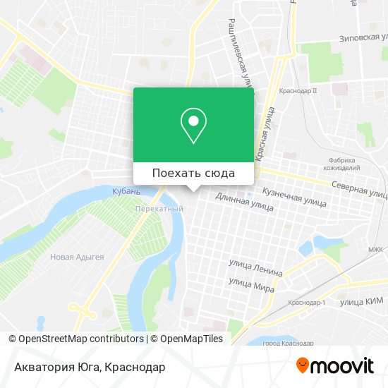 Карта Акватория Юга