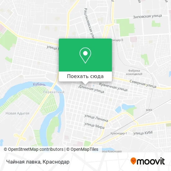 Карта Чайная лавка