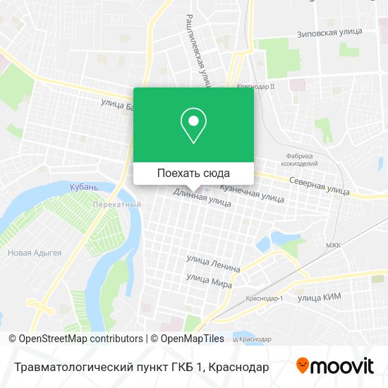 Карта Травматологический пункт ГКБ 1