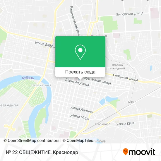Карта № 22 ОБЩЕЖИТИЕ