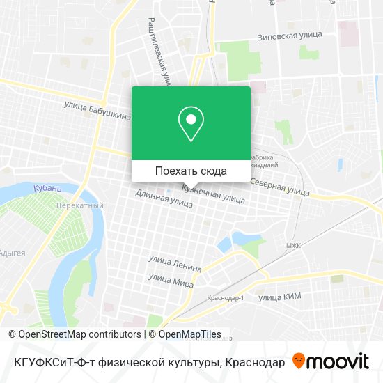 Карта КГУФКСиТ-Ф-т физической культуры