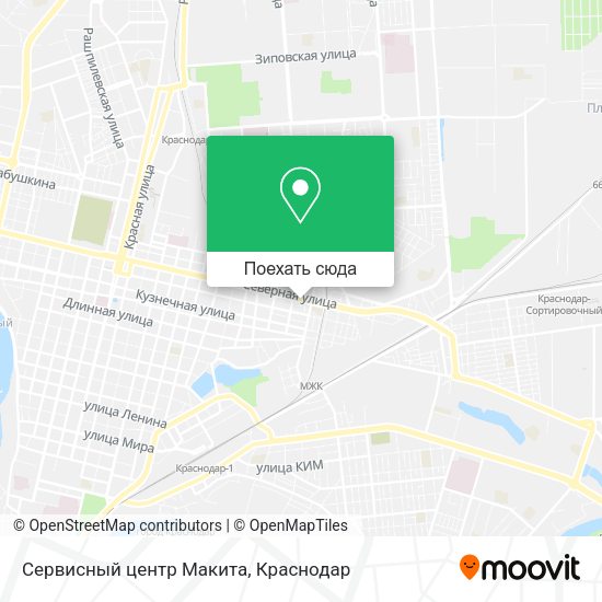Карта Сервисный центр Макита