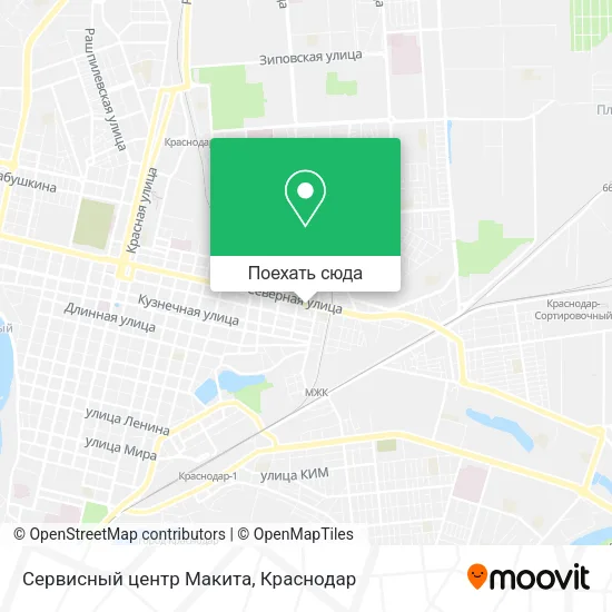 Карта Сервисный центр Макита