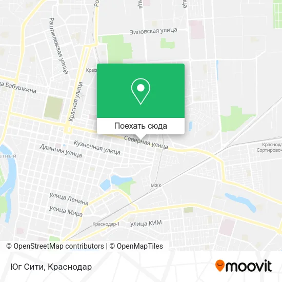 Карта Юг Сити