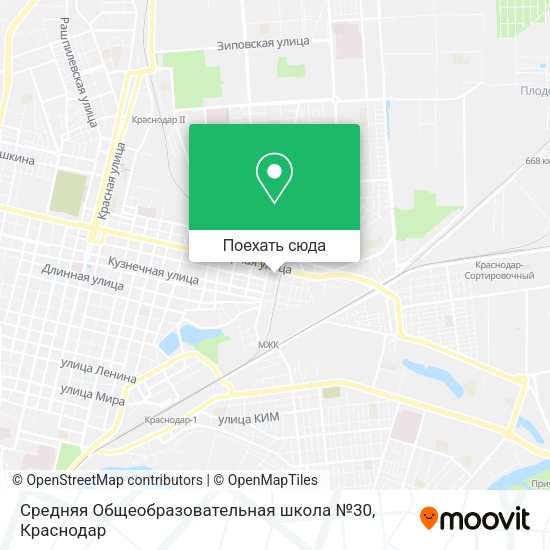 Карта Средняя Общеобразовательная школа №30