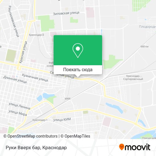 Карта Руки Вверх бар