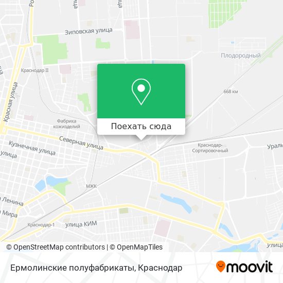 Карта Ермолинские полуфабрикаты