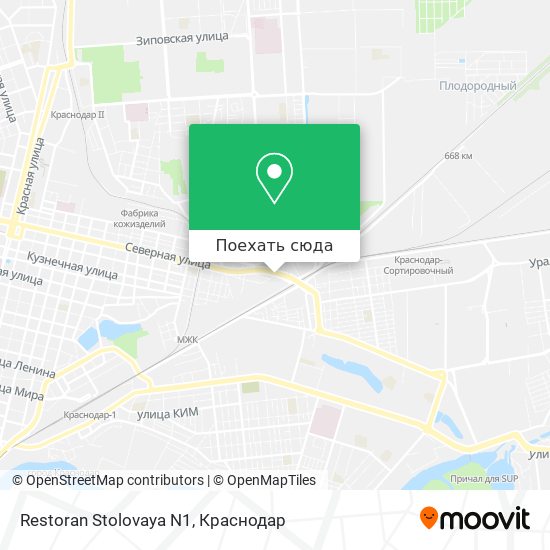 Карта Restoran Stolovaya N1