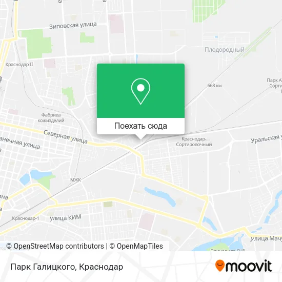 Карта Парк Галицкого