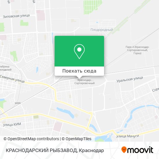Карта КРАСНОДАРСКИЙ РЫБЗАВОД