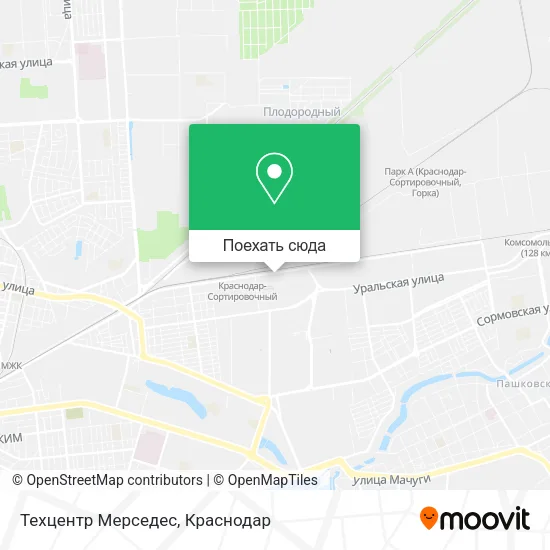 Карта Техцентр Мерседес