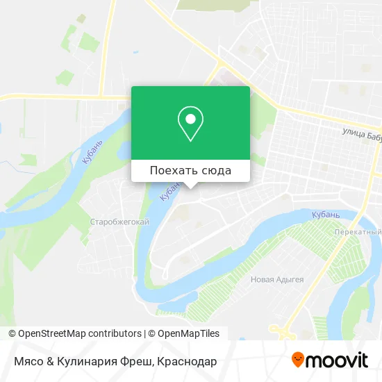 Карта Мясо & Кулинария Фреш
