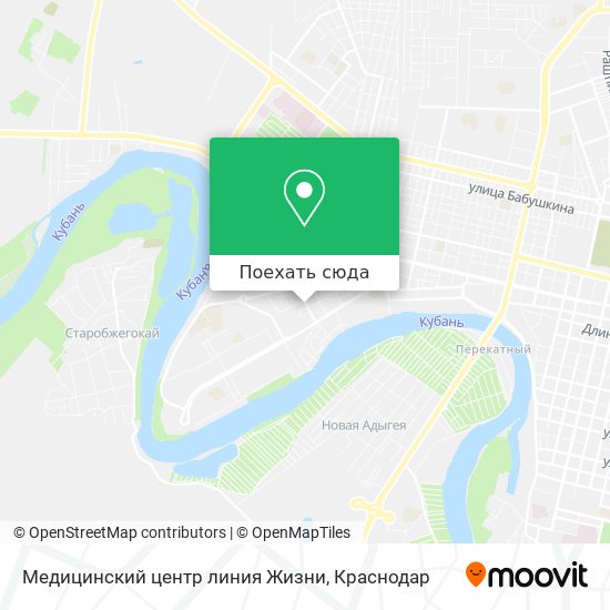 Карта Медицинский центр линия Жизни