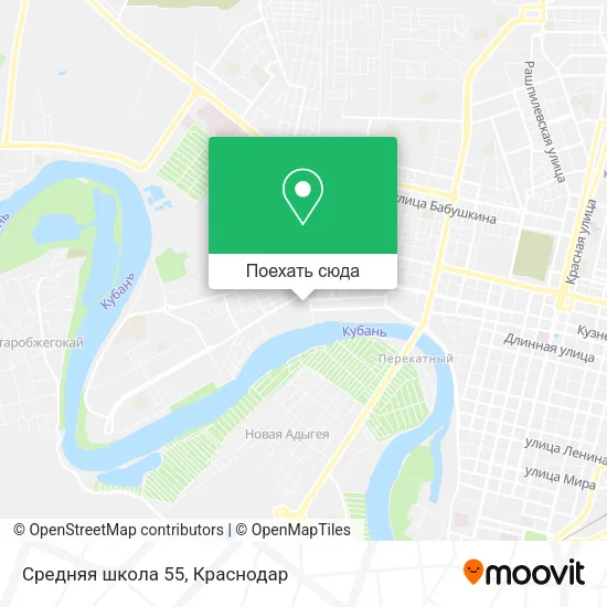 Карта Средняя школа 55