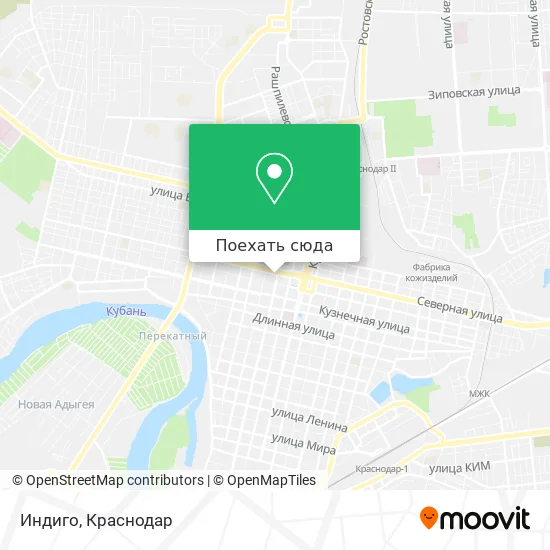 Карта Индиго