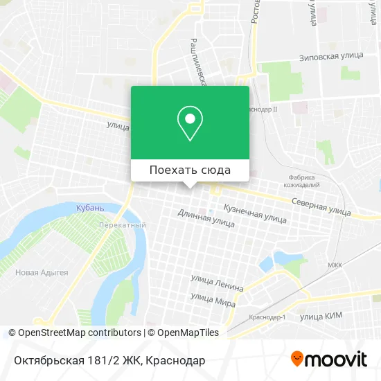 Карта Октябрьская 181/2 ЖК