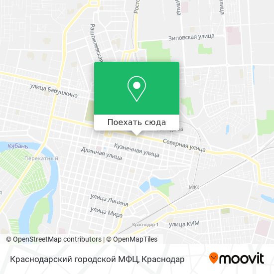 Карта Краснодарский городской МФЦ