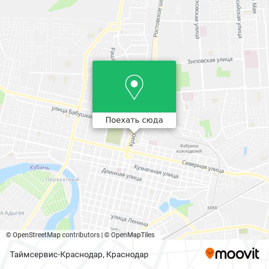 Карта Таймсервис-Краснодар