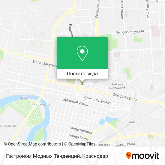 Карта Гастроном Модных Тенденций