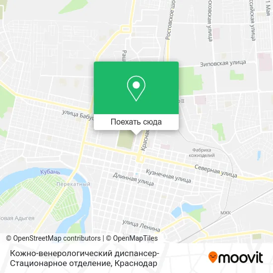 Карта Кожно-венерологический диспансер-Стационарное отделение