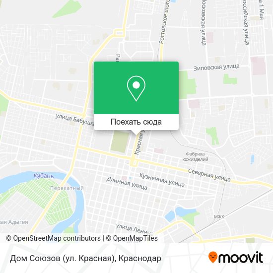 Карта Дом Союзов (ул. Красная)