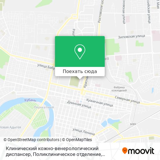 Карта Клинический кожно-венерологический диспансер, Поликлиническое отделение