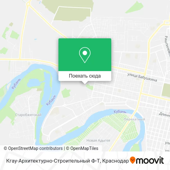 Карта Кгау-Архитектурно-Строительный Ф-Т