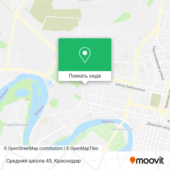 Карта Средняя школа 45