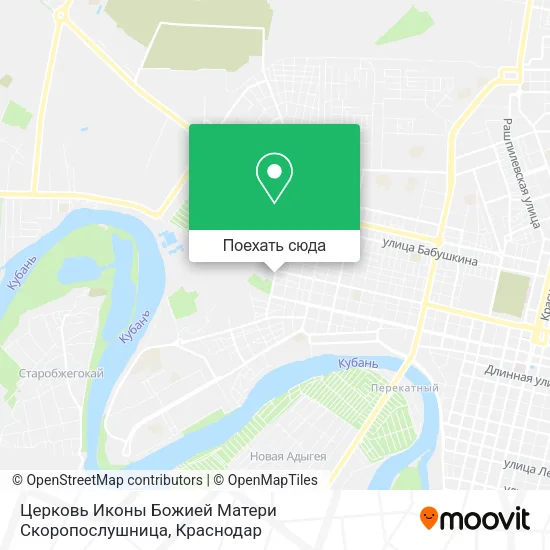 Карта Церковь Иконы Божией Матери Скоропослушница