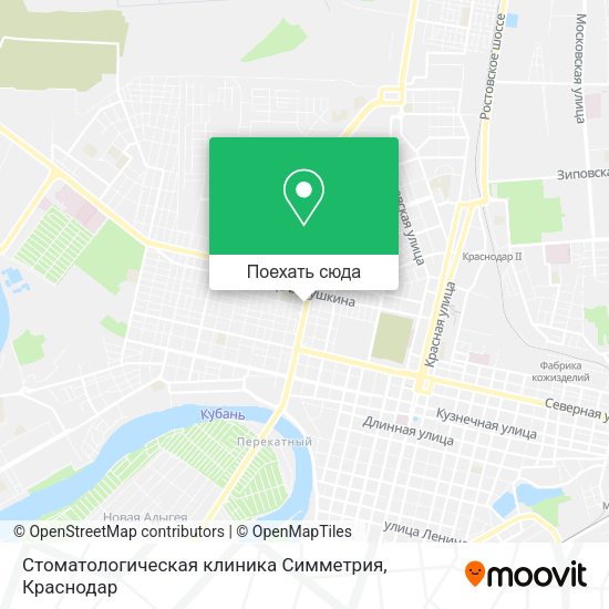Карта Стоматологическая клиника Симметрия
