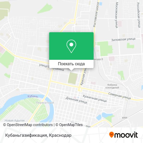 Карта Кубаньгазификация
