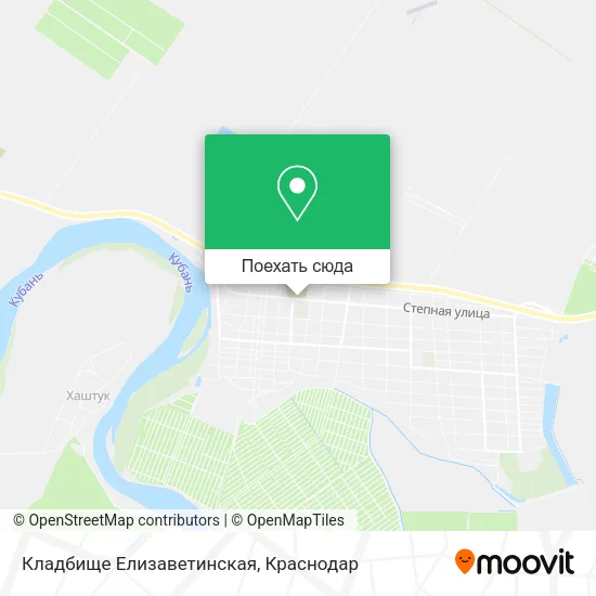 Карта Кладбище Елизаветинская