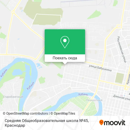 Карта Средняя Общеобразовательная школа №45