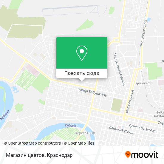 Карта Магазин цветов