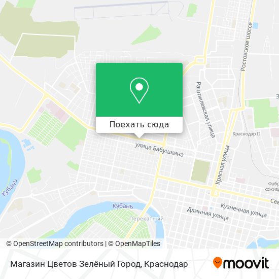 Карта Магазин Цветов Зелёный Город
