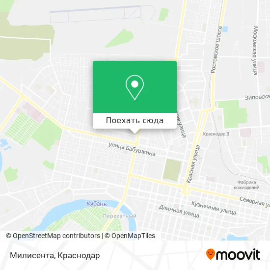 Карта Милисента