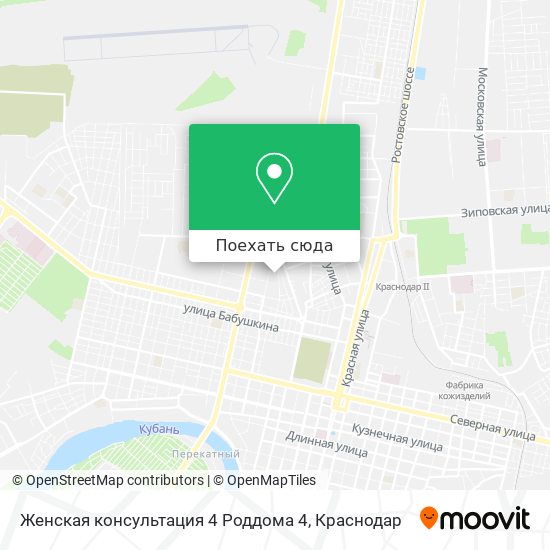 Карта Женская консультация 4 Роддома 4