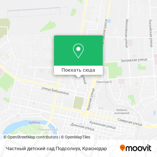 Карта Частный детский сад Подсолнух