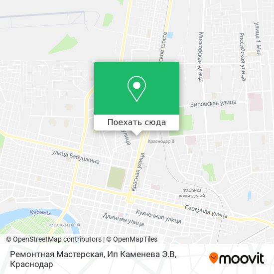 Карта Ремонтная Мастерская, Ип Каменева Э.В