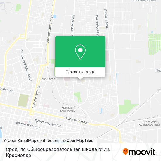 Карта Средняя Общеобразовательная школа №78