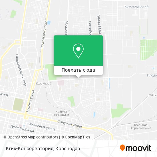 Карта Кгик-Консерватория