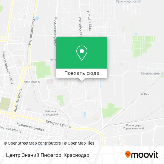 Карта Центр Знаний Пифагор