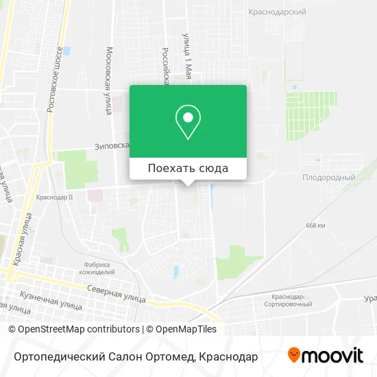 Карта Ортопедический Салон Ортомед