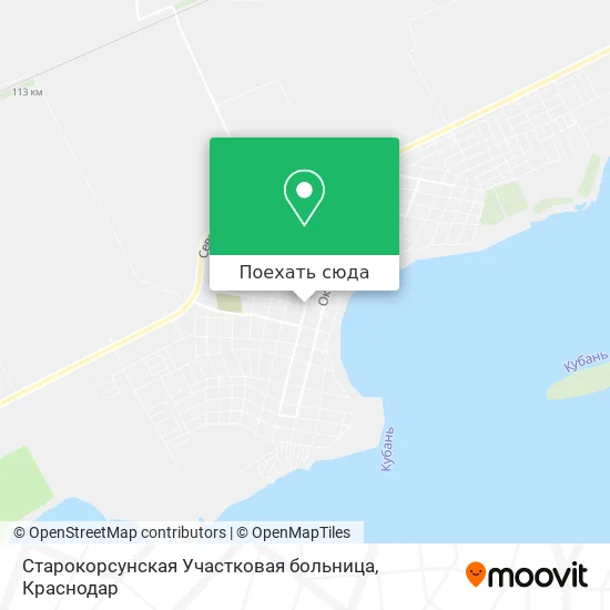 Карта Старокорсунская Участковая больница