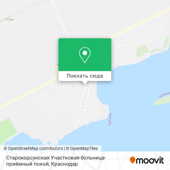 Карта Старокорсунская Участковая больница-приёмный покой