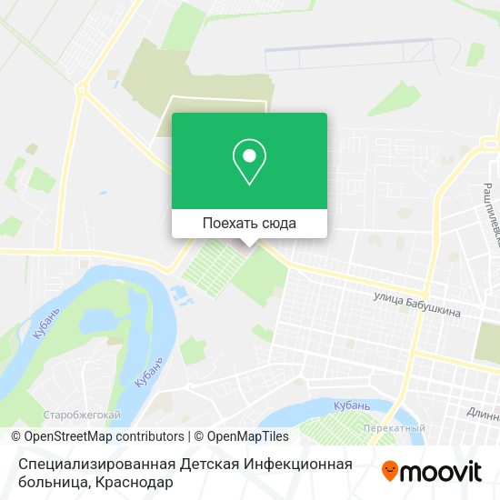Карта Специализированная Детская Инфекционная больница