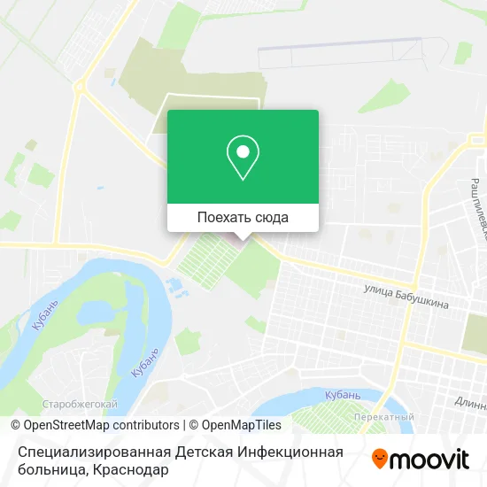 Карта Специализированная Детская Инфекционная больница