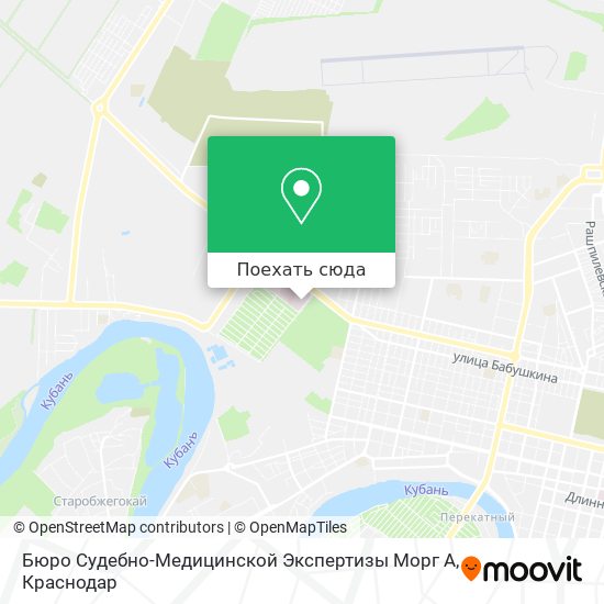 Карта Бюро Судебно-Медицинской Экспертизы Морг А