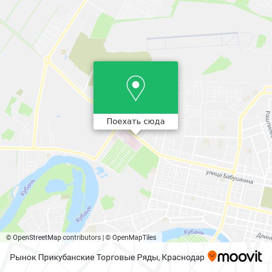 Карта Рынок Прикубанские Торговые Ряды